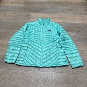 The North Face Thermoball Zip Jacket In Green XL NWOT Women’s